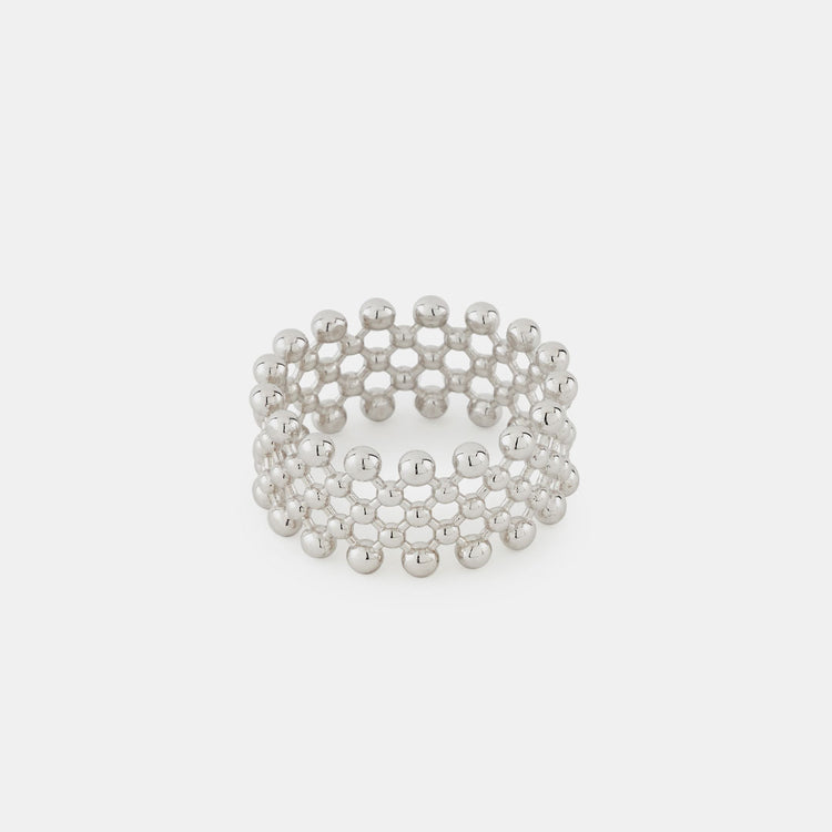 Silver Molecule Ring - Serge DeNimes