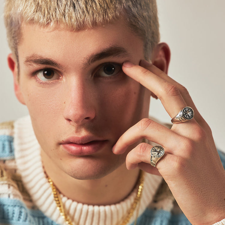 Silver Napoleon Ring - Serge DeNimes