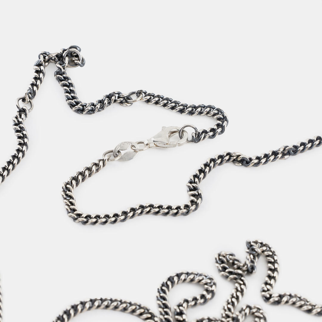 Silver Adjustable Oxidised Chain - Serge DeNimes