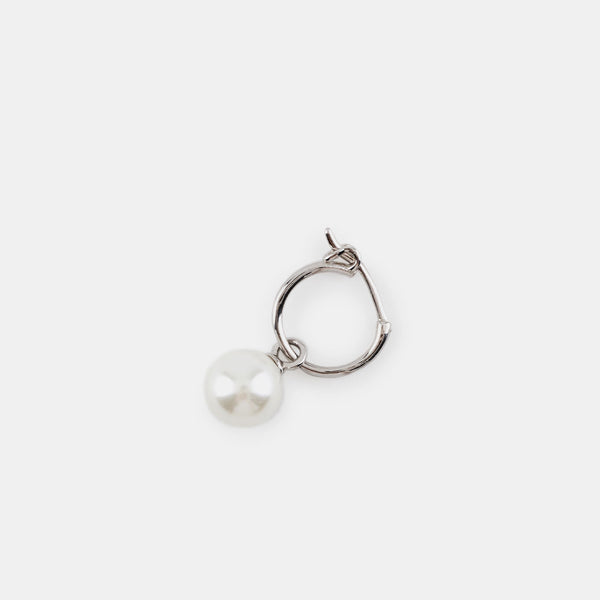 Silver Pearl Drop Earring - Serge DeNimes