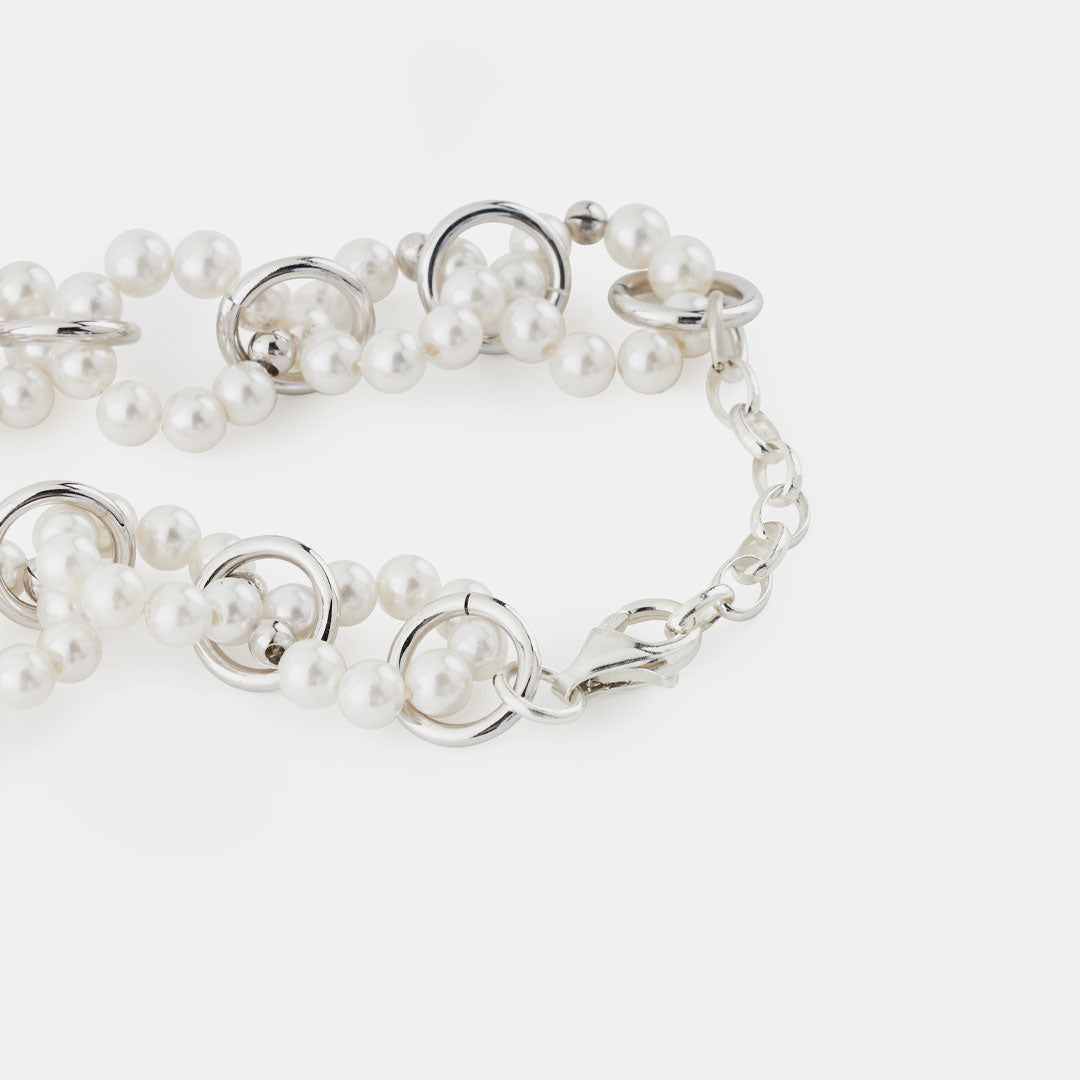 Silver Particle Bracelet