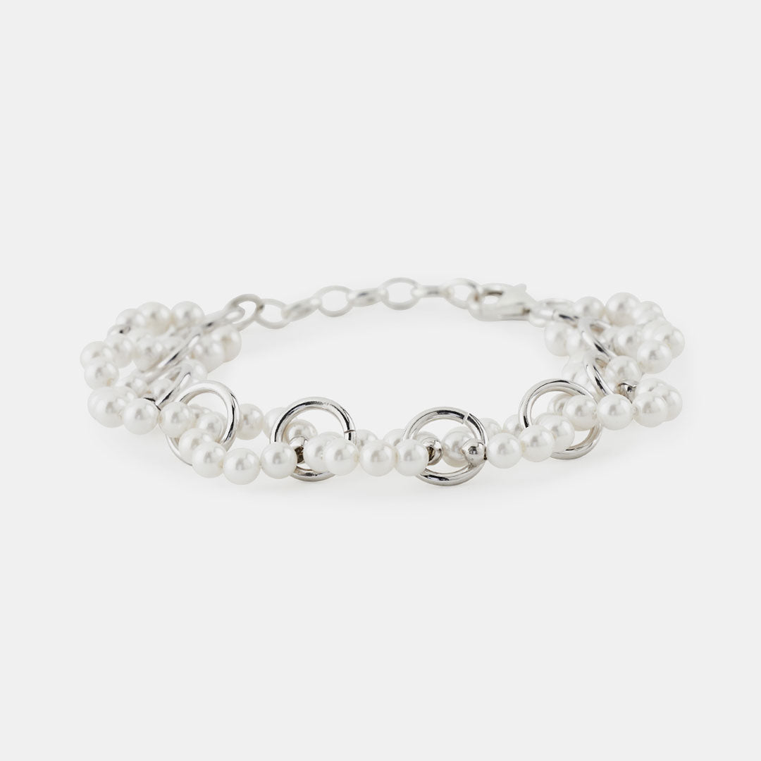 Silver Particle Bracelet