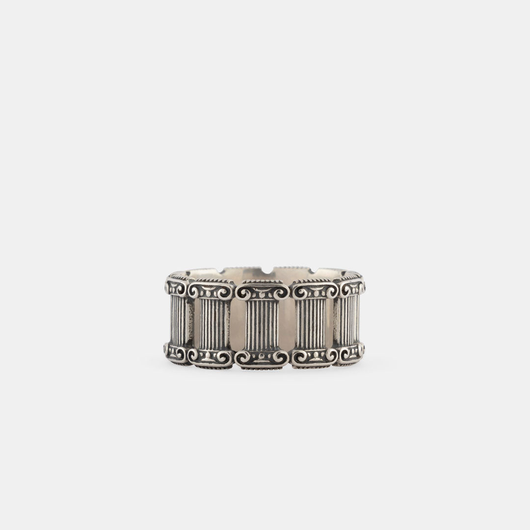 Silver Pillar Ring