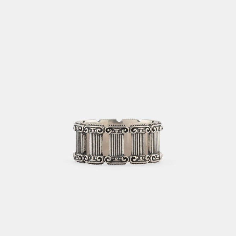 Silver Pillar Ring