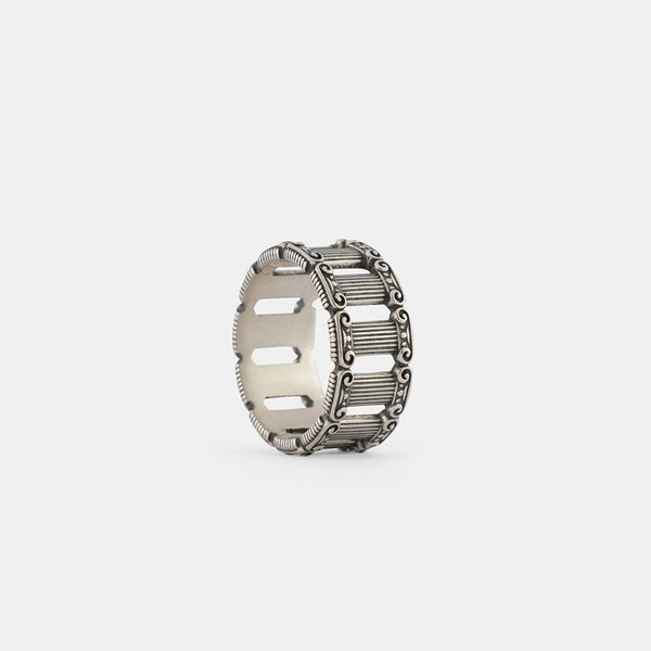 Silver Pillar Ring