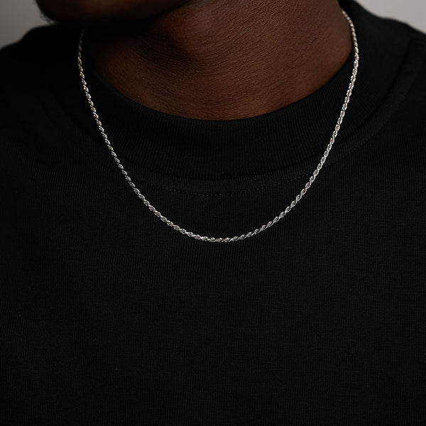 Silver Rope Necklace - Serge DeNimes