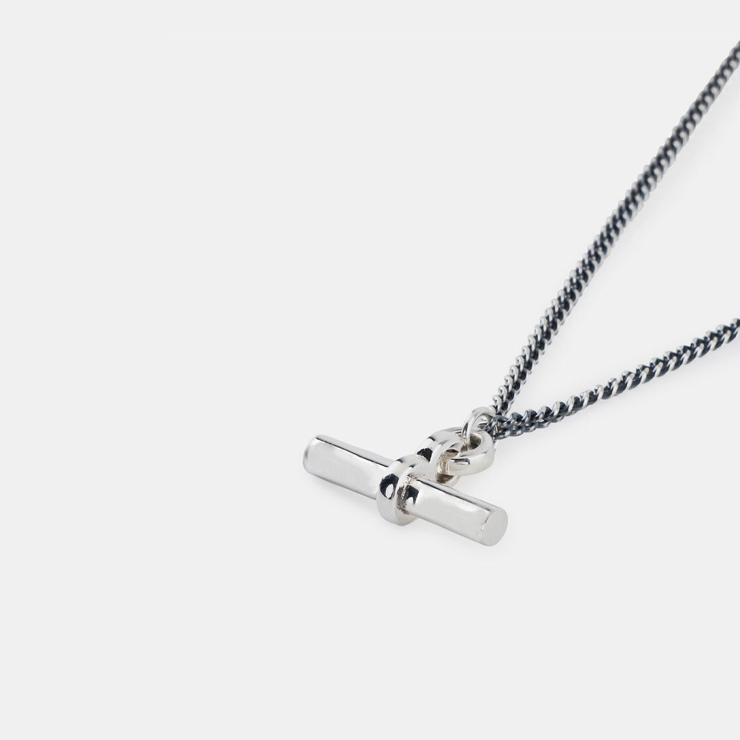 Silver T Bar Necklace - Serge DeNimes