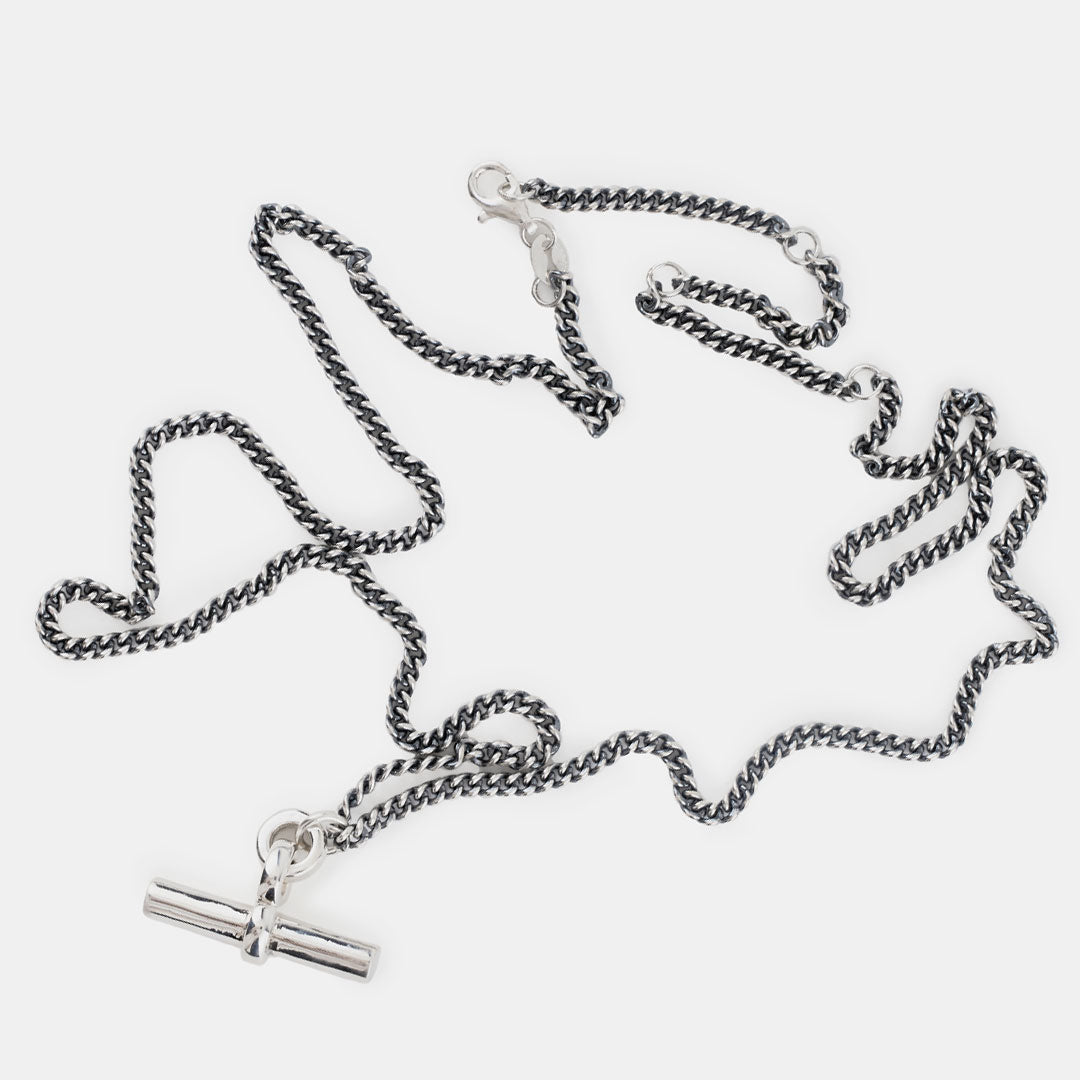 Silver T Bar Necklace - Serge DeNimes