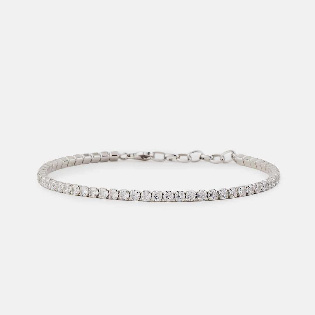 Silver Tennis Chain Bracelet - Serge DeNimes