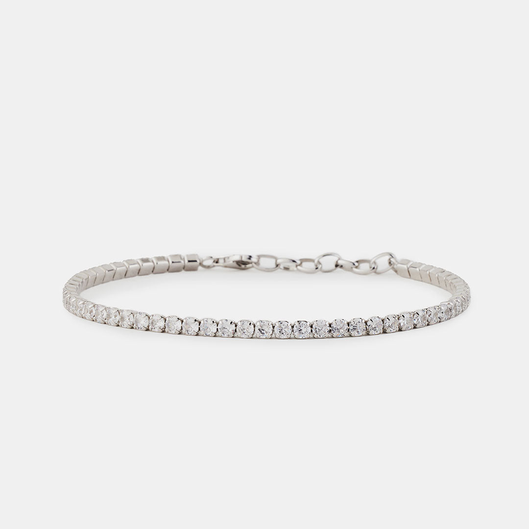 Silver Tennis Chain Bracelet - Serge DeNimes