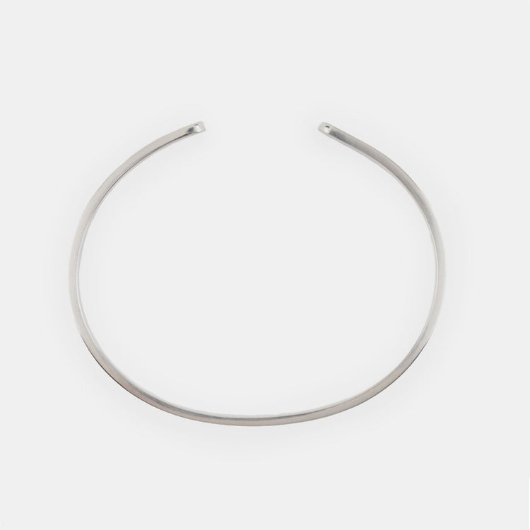 Silver Traditional Hallmark Bangle - Serge DeNimes