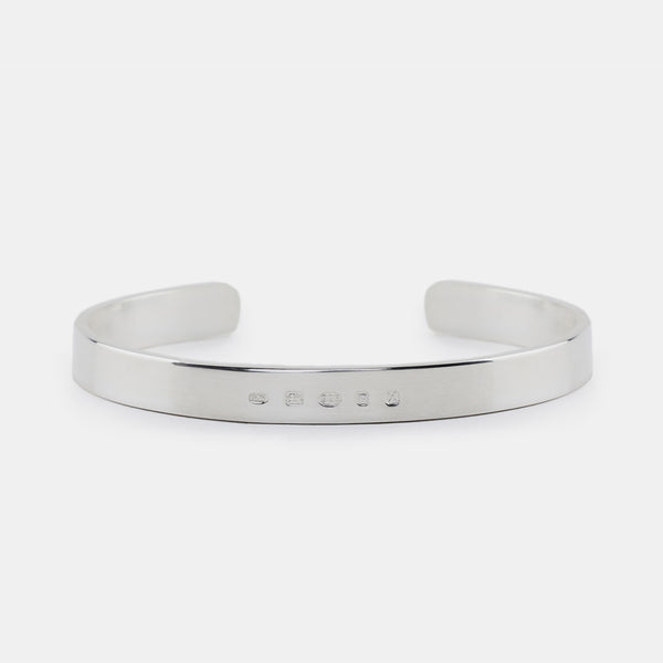 Silver Traditional Hallmark Bangle - Serge DeNimes