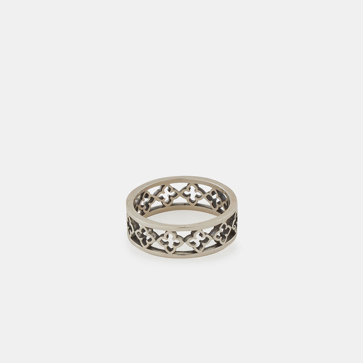 Silver Tudor Cross Ring - Serge DeNimes
