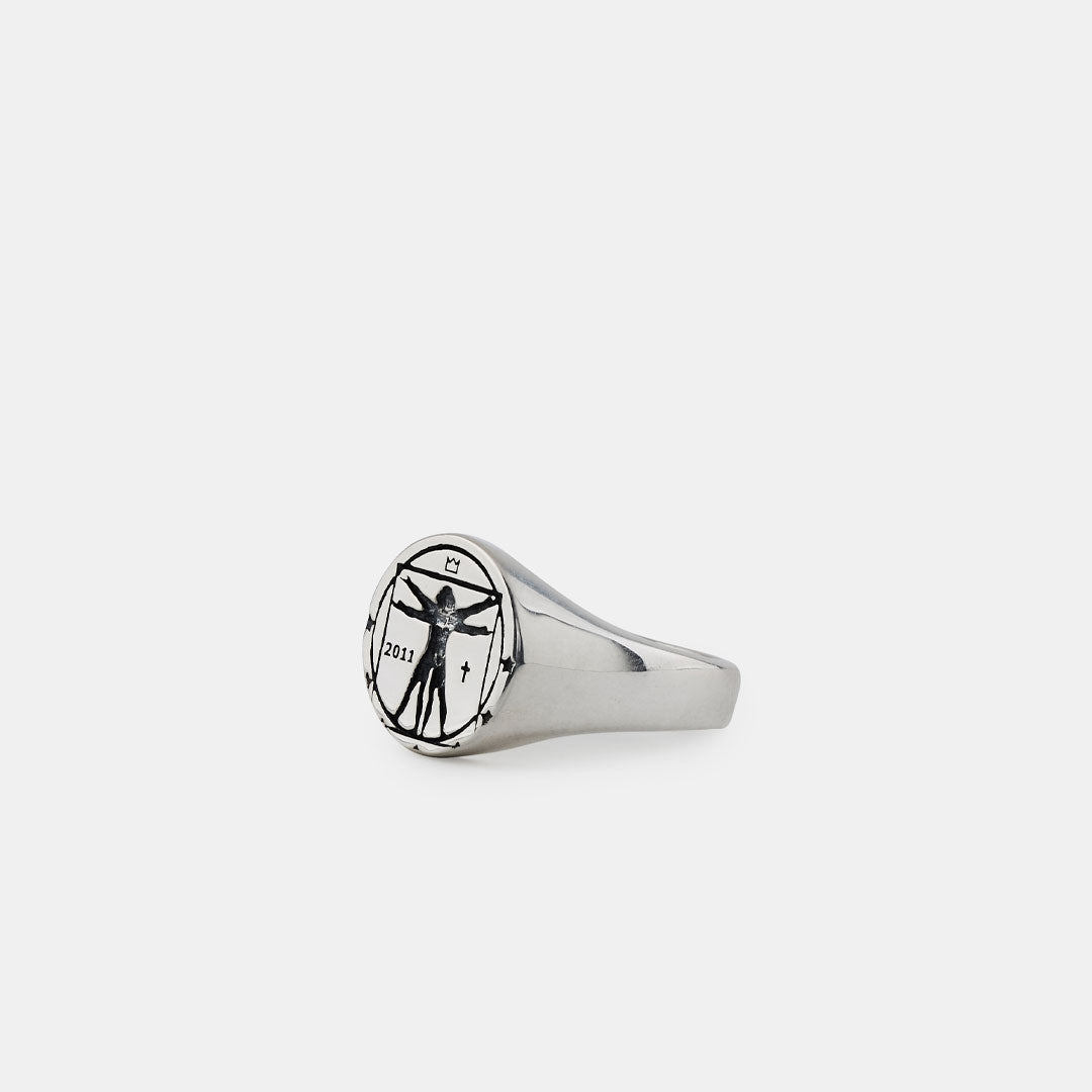 Silver Vitruvian Ring - Serge DeNimes