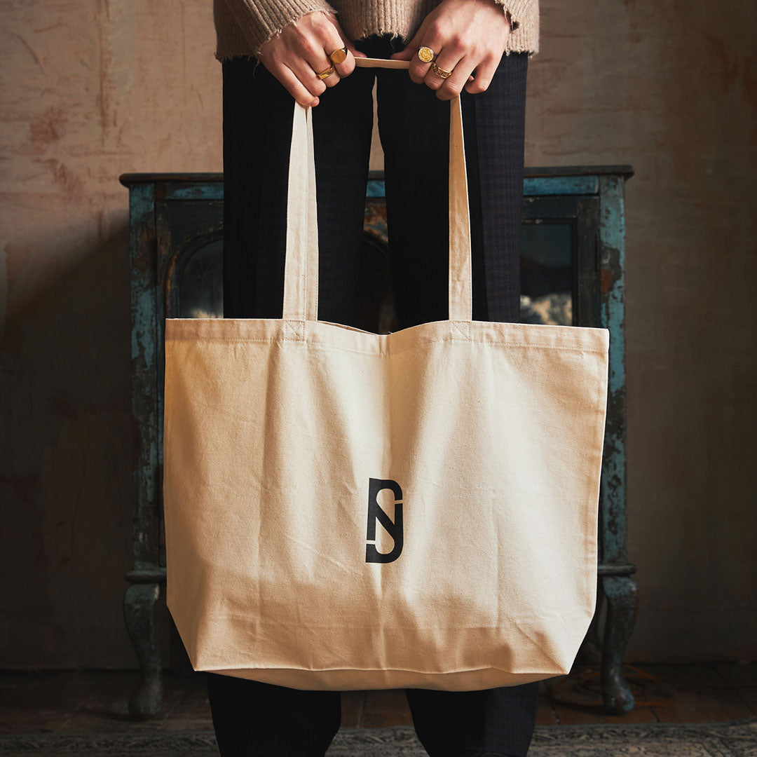 Natural Hallmark Tote Bag – Serge DeNimes