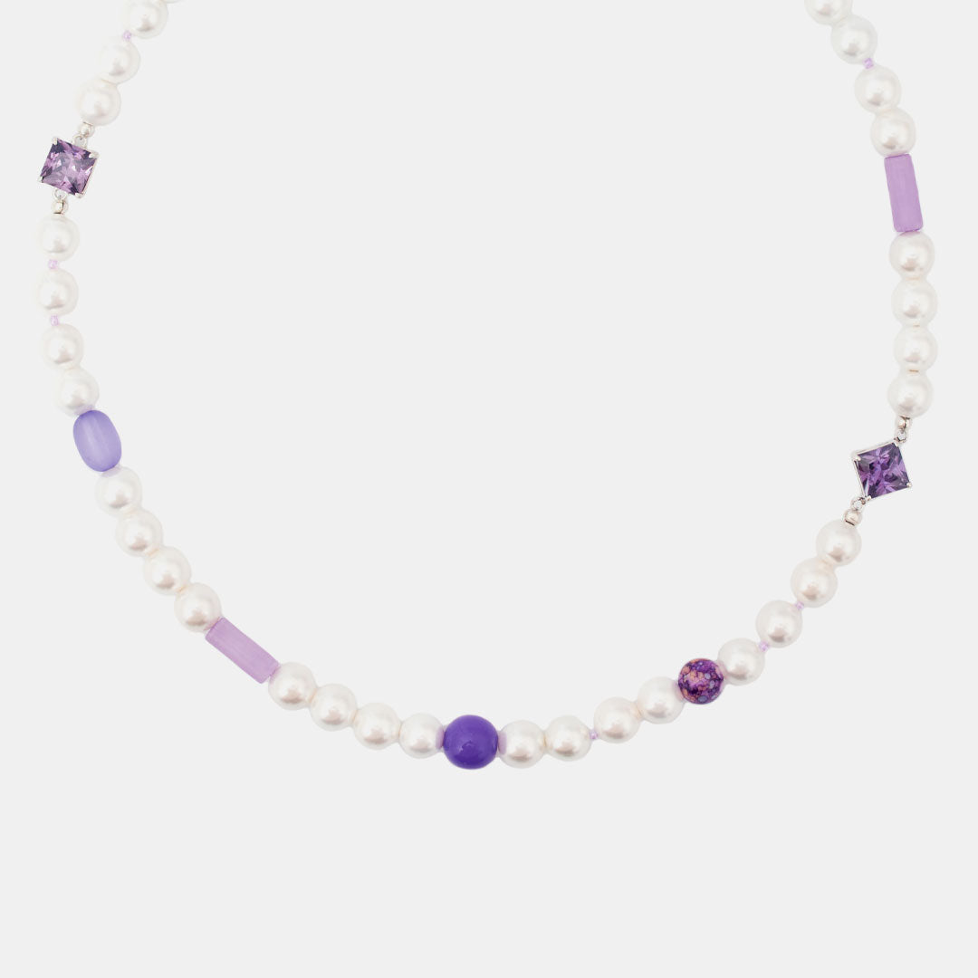 Violet Pearl Necklace - Serge DeNimes
