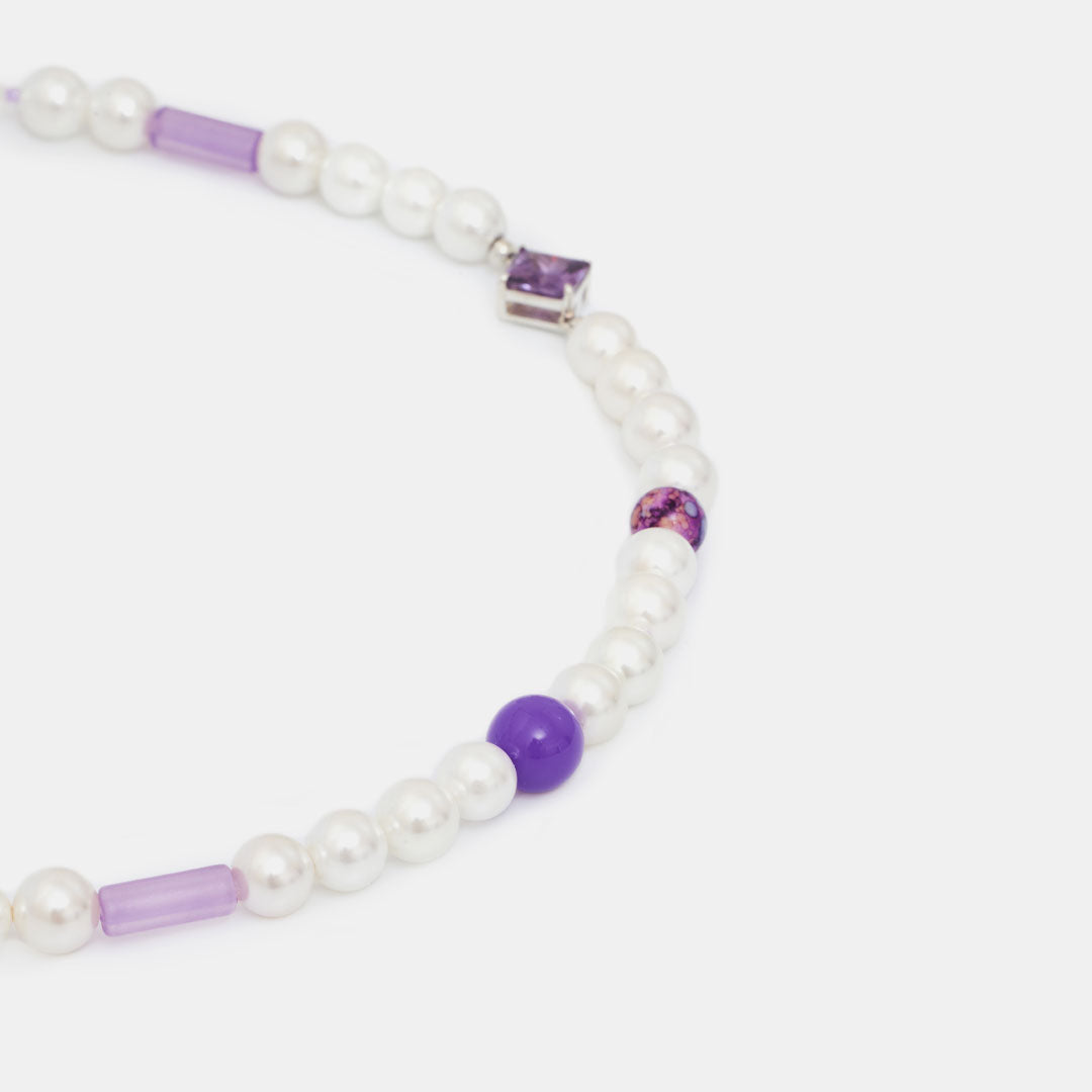 Violet Pearl Necklace - Serge DeNimes